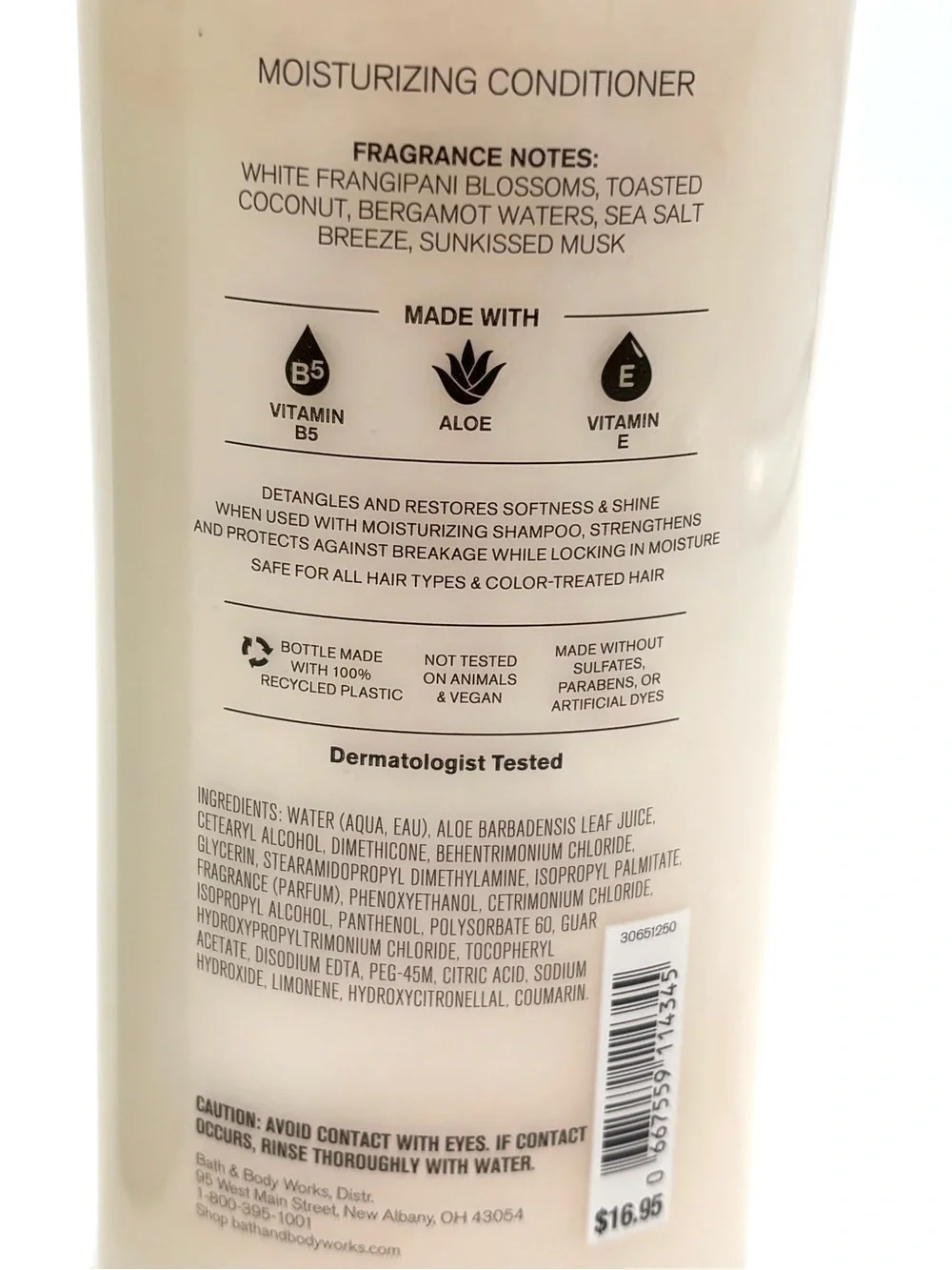 Bath Body Works At The Beach Shampoo Conditioner Set 16 Oz Vegan Coconut Aloe